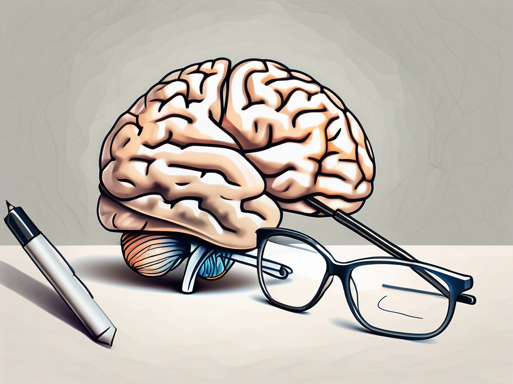 The human brain with the trochlear nerve highlighted