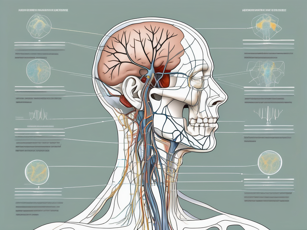 The anatomical structure of the human head